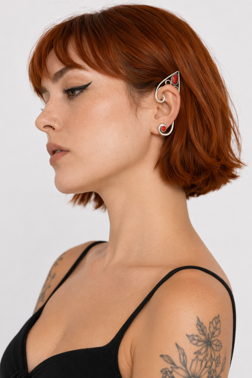 Elf Earrings in Dark Theme Style 5