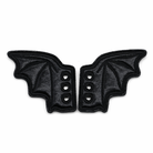 Black Bat Shoe Lace Pair Black small bats