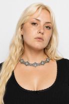 Gothic Geometry Choker Ancient Silver