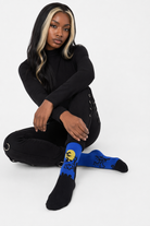 Halloween Socks: Spooktacular Style! Blue