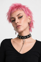 Riveted Goth Choker Neckwear Black