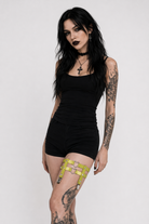 Heart Spike Garter yellow
