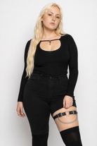Black Heart Garter Leg Harness (11 colors) Default Title