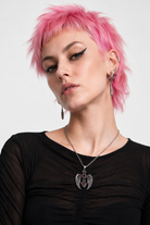 Cross Stone Pendant Red