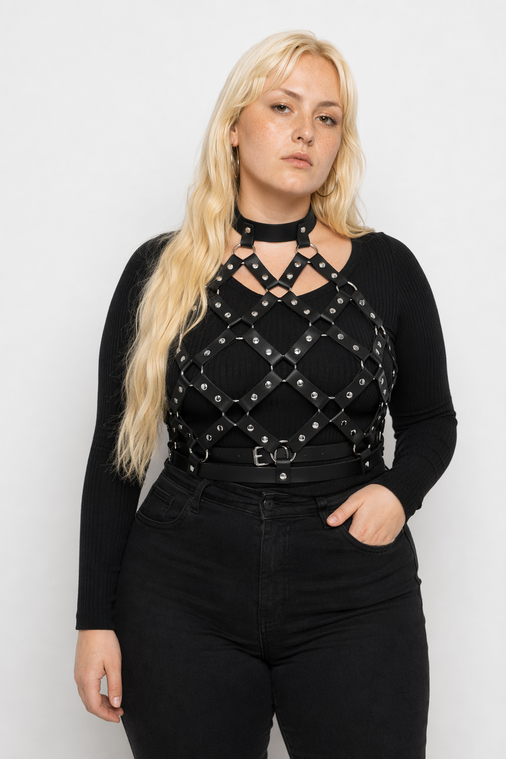 Gothic Harness with Studs Default Title