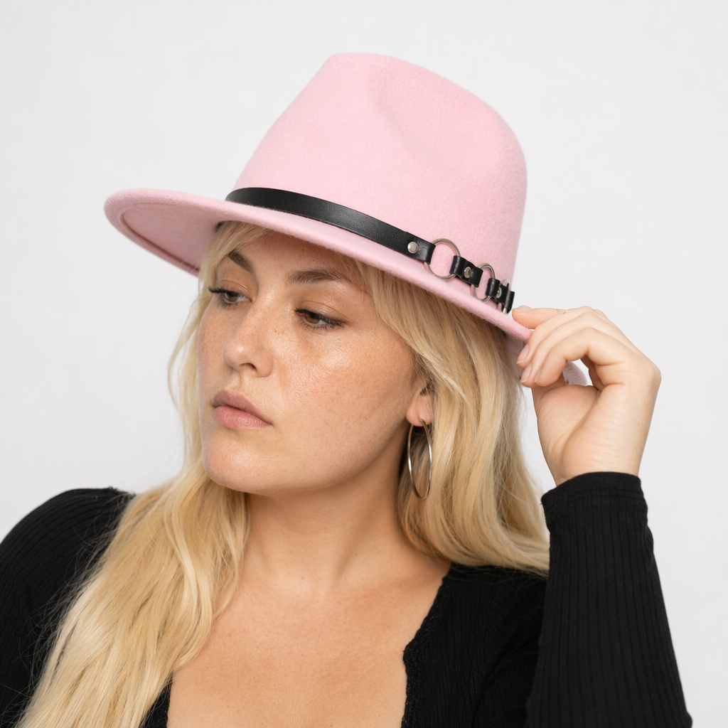 Triple O O-Ring Fedora Pink