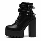 "Black Goth Platform Boots by Gatekeeper" black