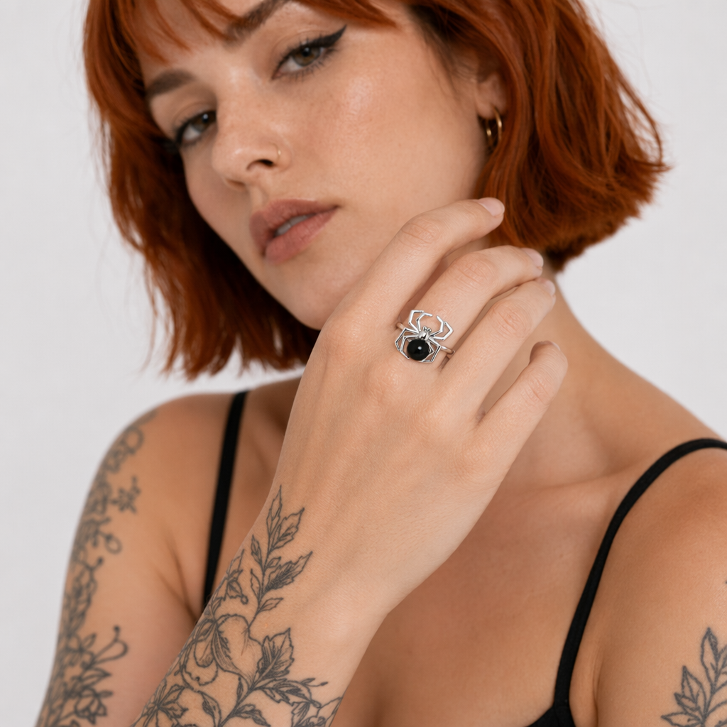 Spider CZ Ring 6