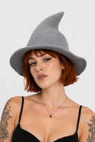 Multiple Color Witch Hat gray