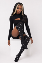 Black Over Knee Socks - Rising Star Default Title