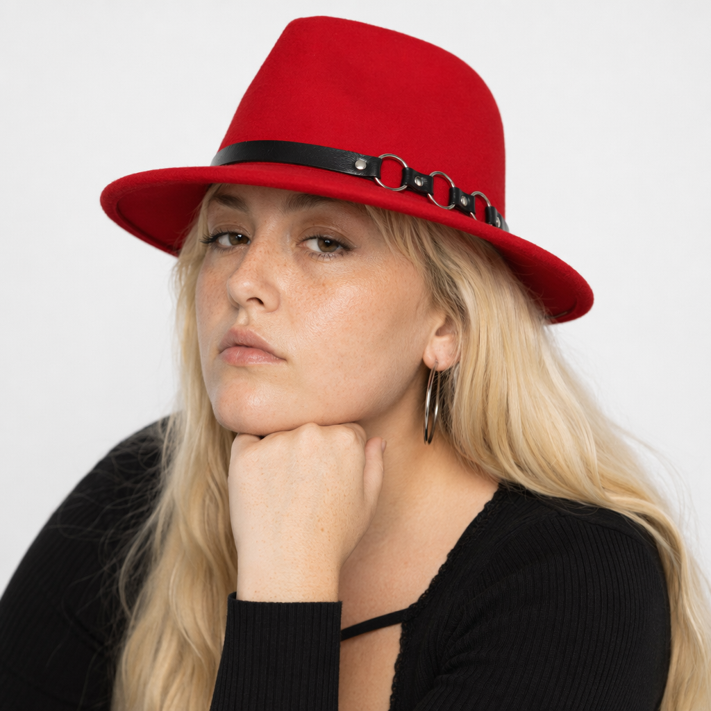 Triple O O-Ring Fedora Red