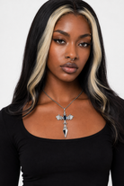 Blue Cross Stone Pendant Default Title