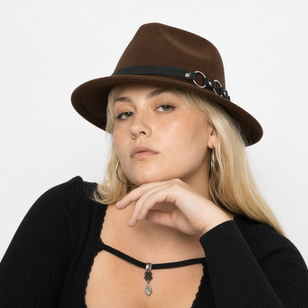 Triple O O-Ring Fedora coffee