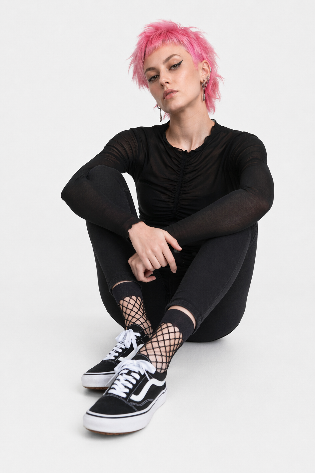 Black Net Socks Default Title