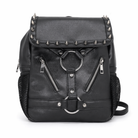 Black Red Gothic Rivet Backpack Default