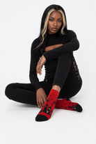 Halloween Socks: Spooktacular Style! Red