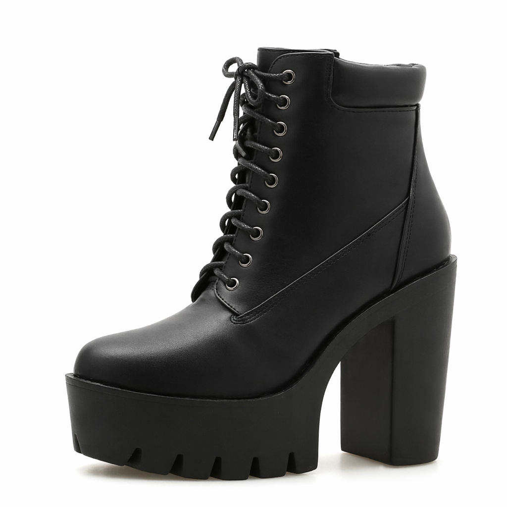 Casual Leather Mind Boots' black