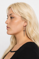 Metal dagger earrings Default Title