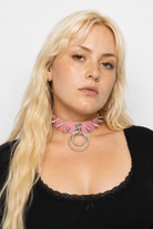 Melancholy Punk Choker pink