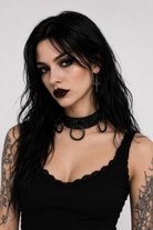 Scorpio's Gothic Circle Choker Default Title