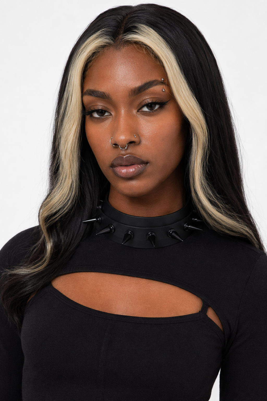 "Chucky's Dark Rivet Choker" Black