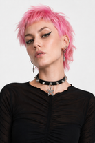 "Leather Butterfly Choker" Default Title