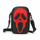 Ghost Face Shoulder Bag, Vibrant Colors red