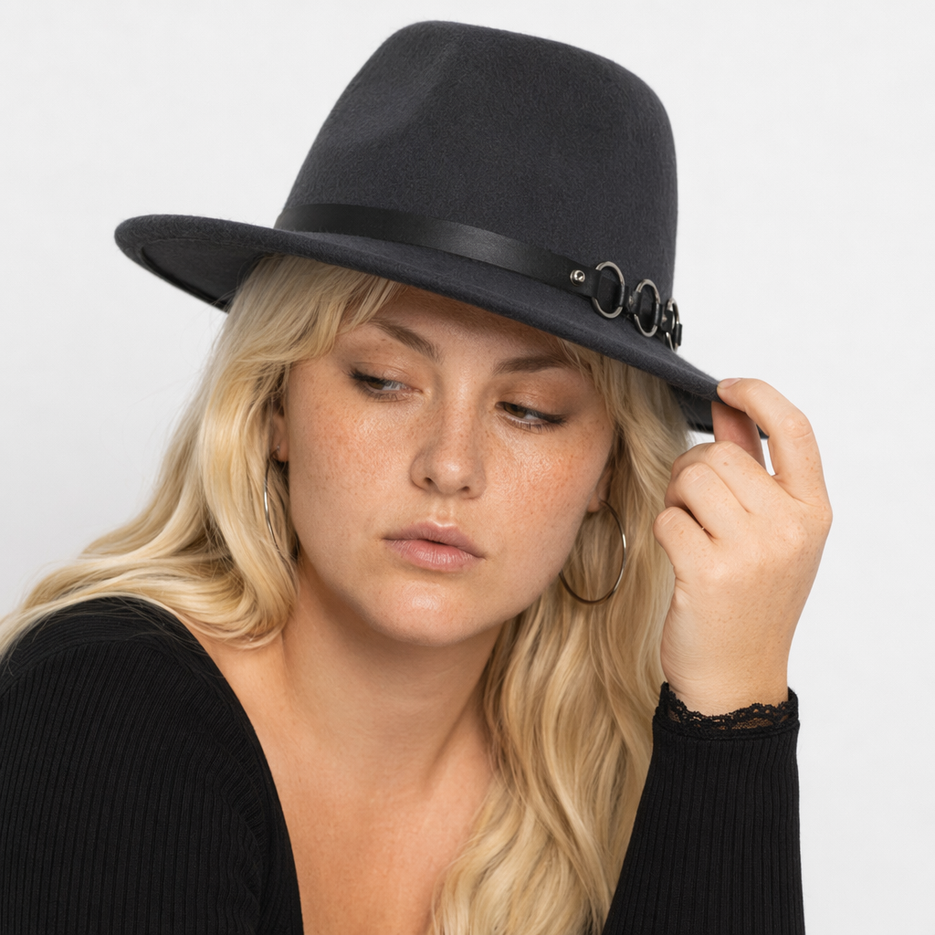 Triple O O-Ring Fedora Dark grey