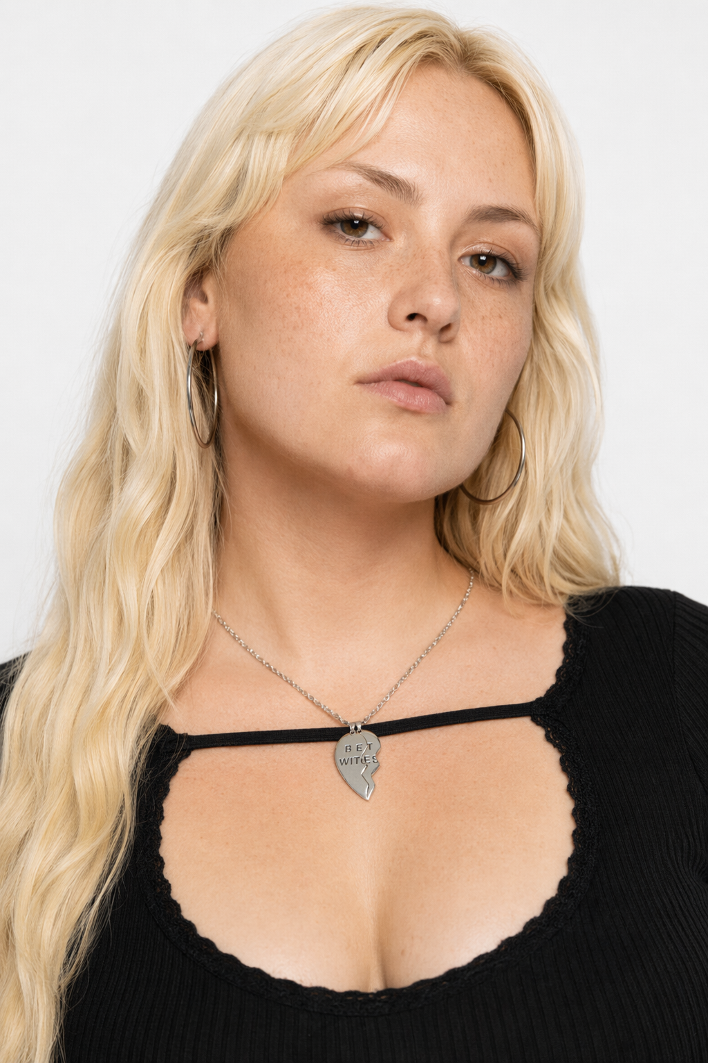 Top Witch Heart Pendant Necklace Default Title