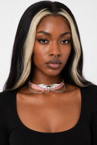 "Skull Bat Choker: Multi-Colored Option" Rose