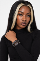 Metallic Leather Bracelets 2