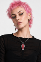 Gothic Coffin Pendant Necklace Default Title