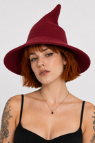 Multiple Color Witch Hat red wine