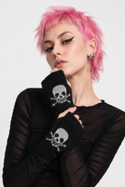Skull Knit Gloves Default Title