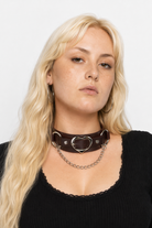 Heart Buckle Choker coffee