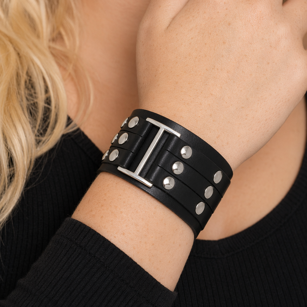 Studded Goth Bracelet Default Title