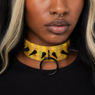 Holo Black Spike Choker (4 shades)' Yellow