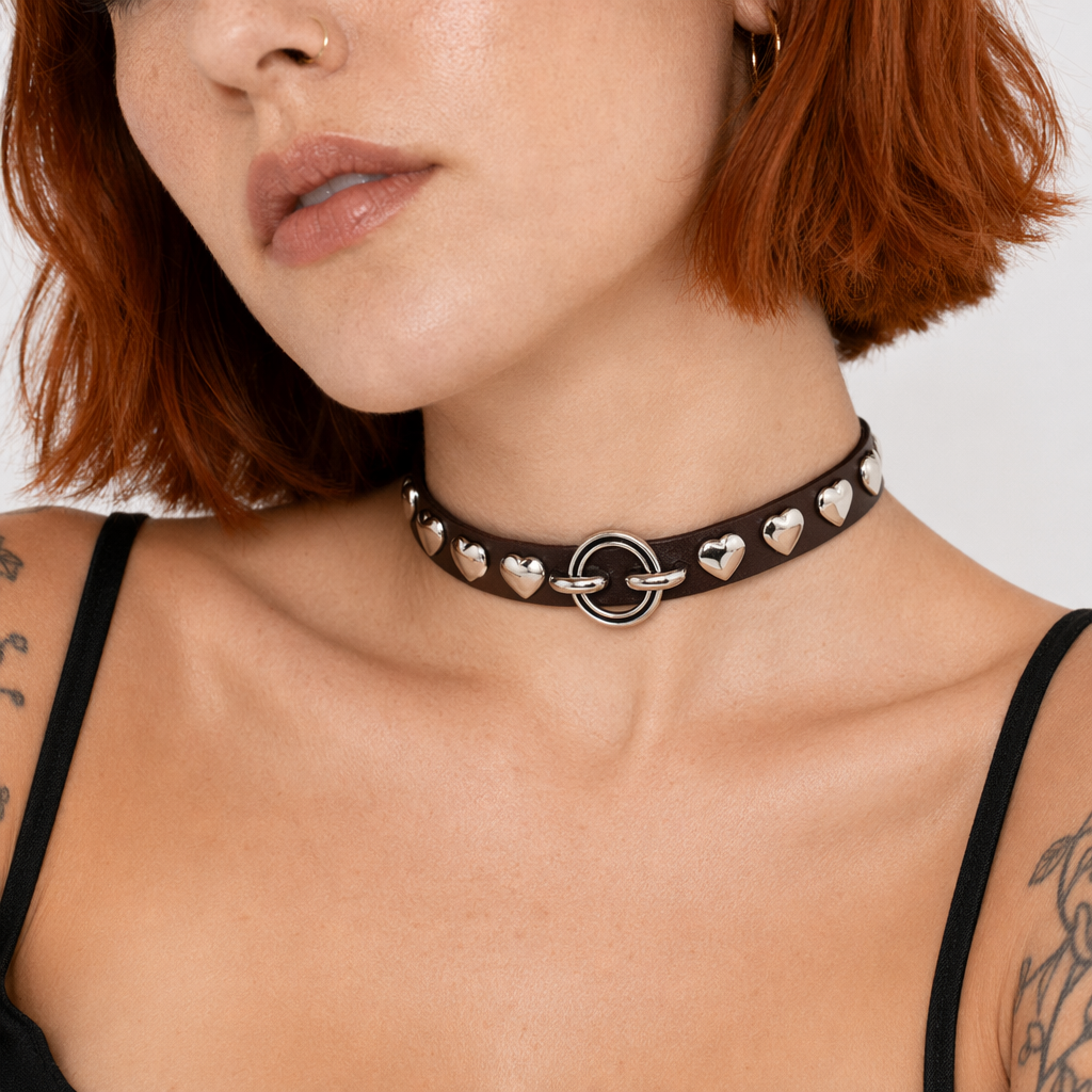 Colorful Heart Choker Coffee