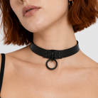 Black/Blue PU Choker Black