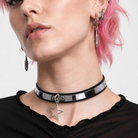 Rebel Star Leather Choker Necklace Default