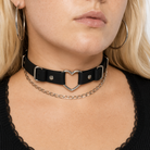 Intact' Black Chain Heart Choker Default Title