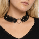 "Charming Lace Heart Necklace" Default Title