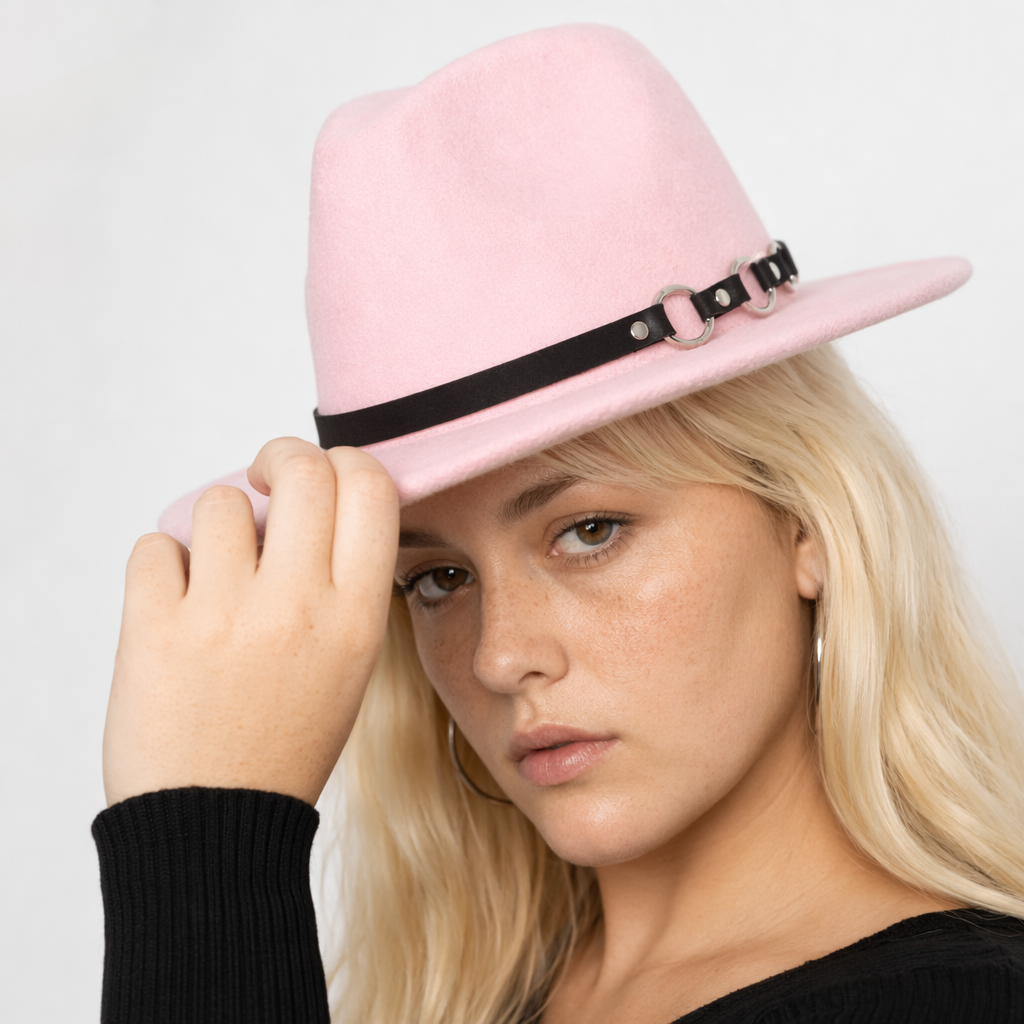 Triple O O-Ring Fedora Pink