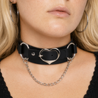 Heart Buckle Choker black