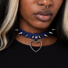 Furious Heart Choker in Black blue