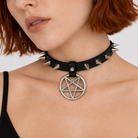 Gothic Rivet Choker Pendant Default