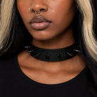 "Chucky's Dark Rivet Choker" Black