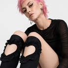 "Heart Knee Socks" black