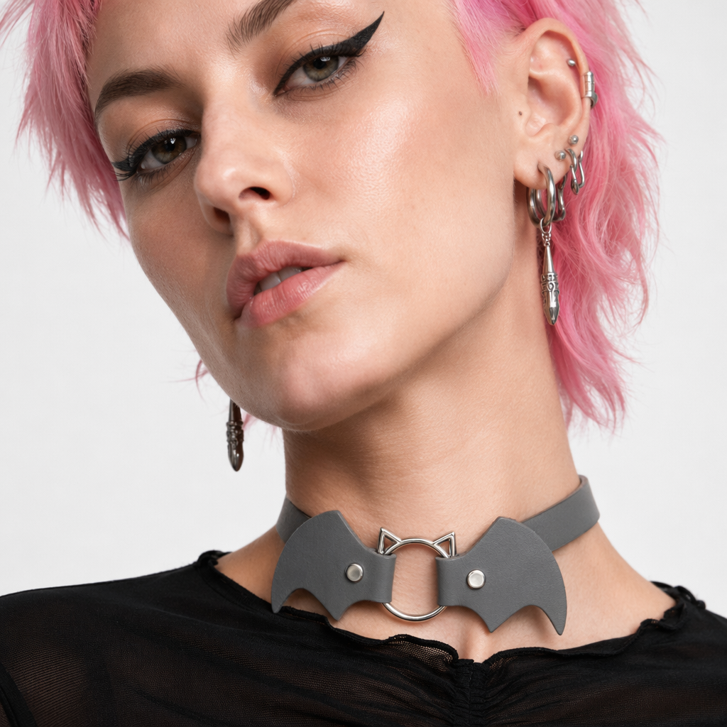 Bat Choker grey