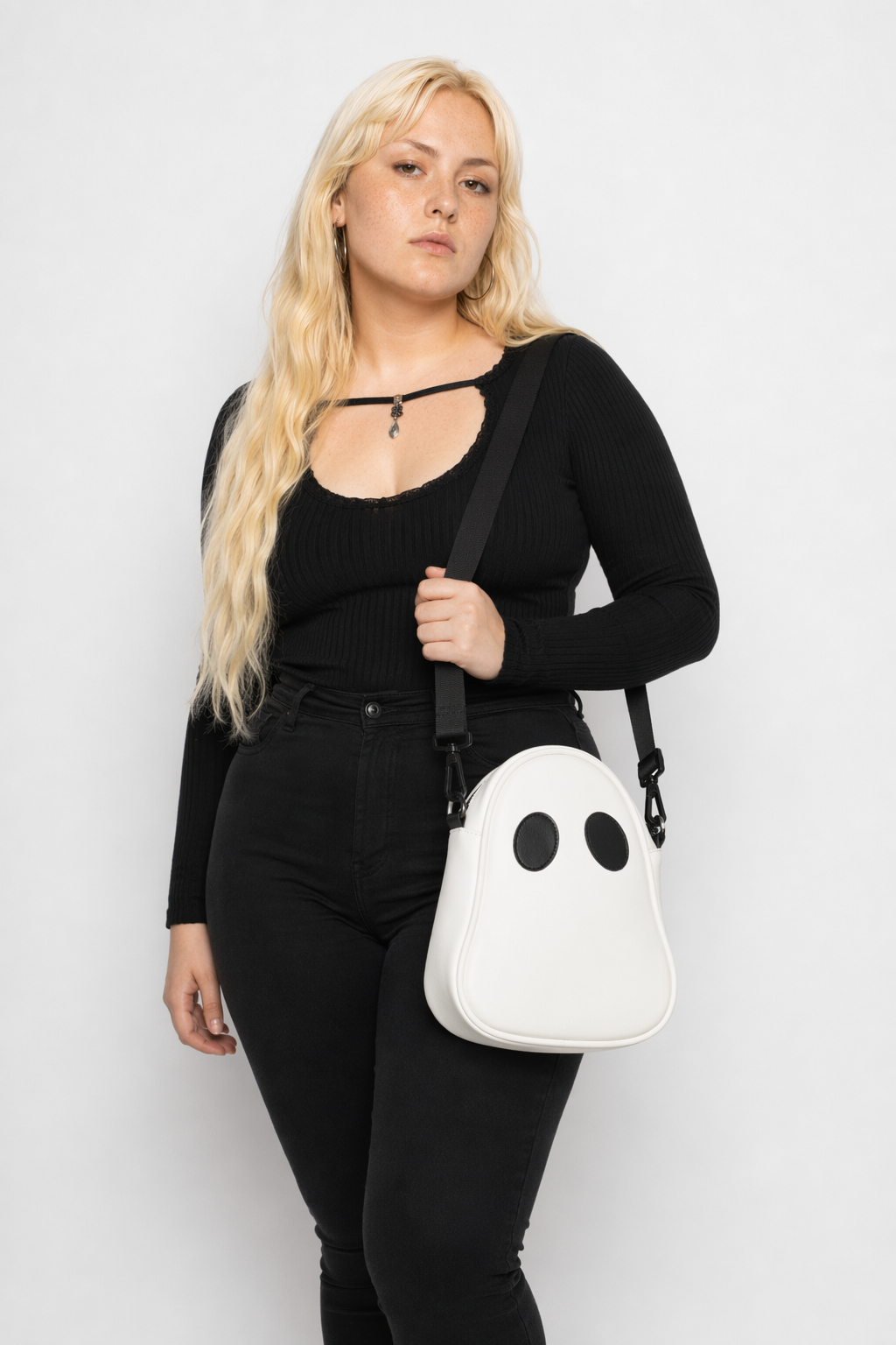 Mono PU Fashion Handbag White